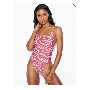 VICTORIA'S SECRET Red Flame Open Side One-piece Swim Suit​​​